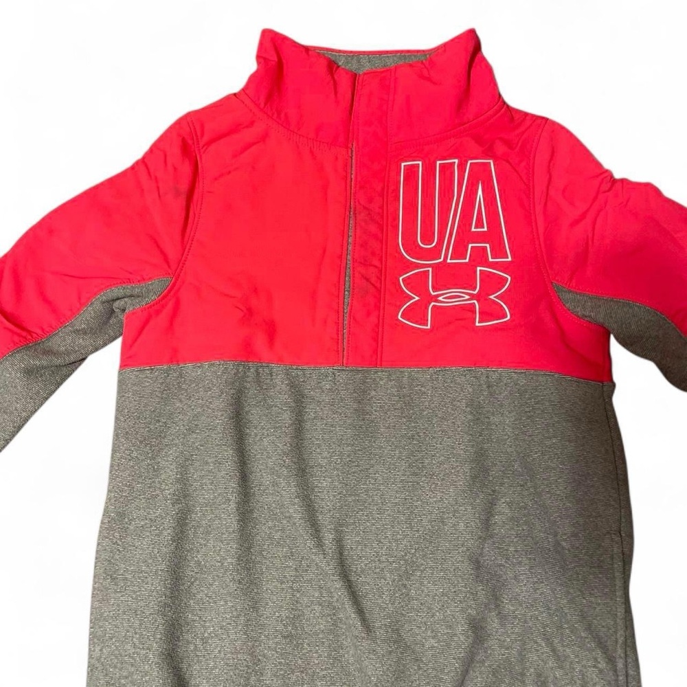 Under Armour Coldgear Neon Pink Sweatshirt Like Brand new Buttons M